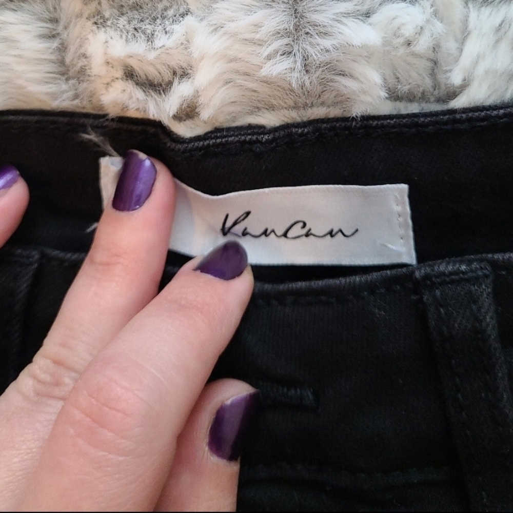Women's Kancan Black Denim Jeans Size 3 / 25 - Picture 6 of 9